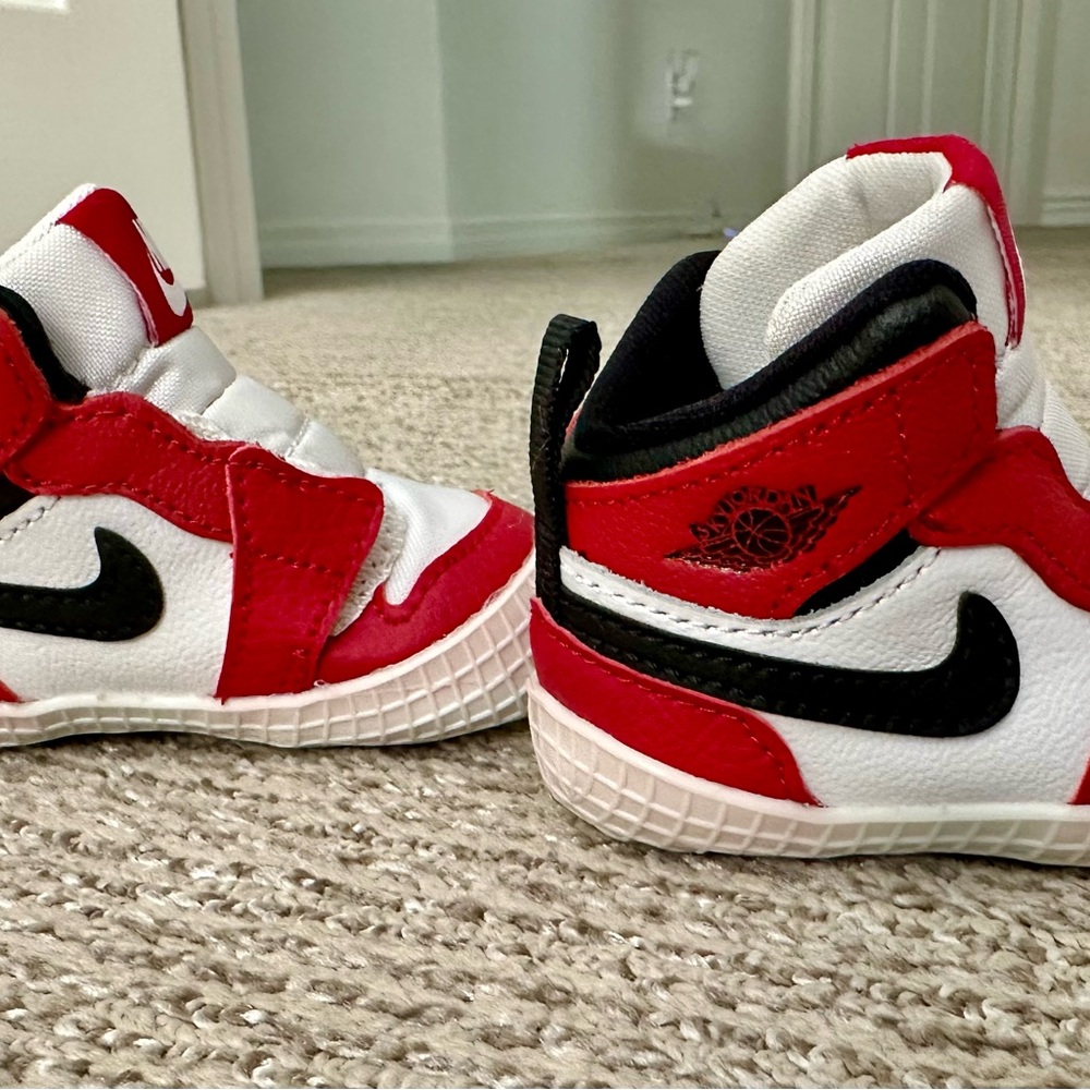 Nike baby Red and White Jordan sneakers